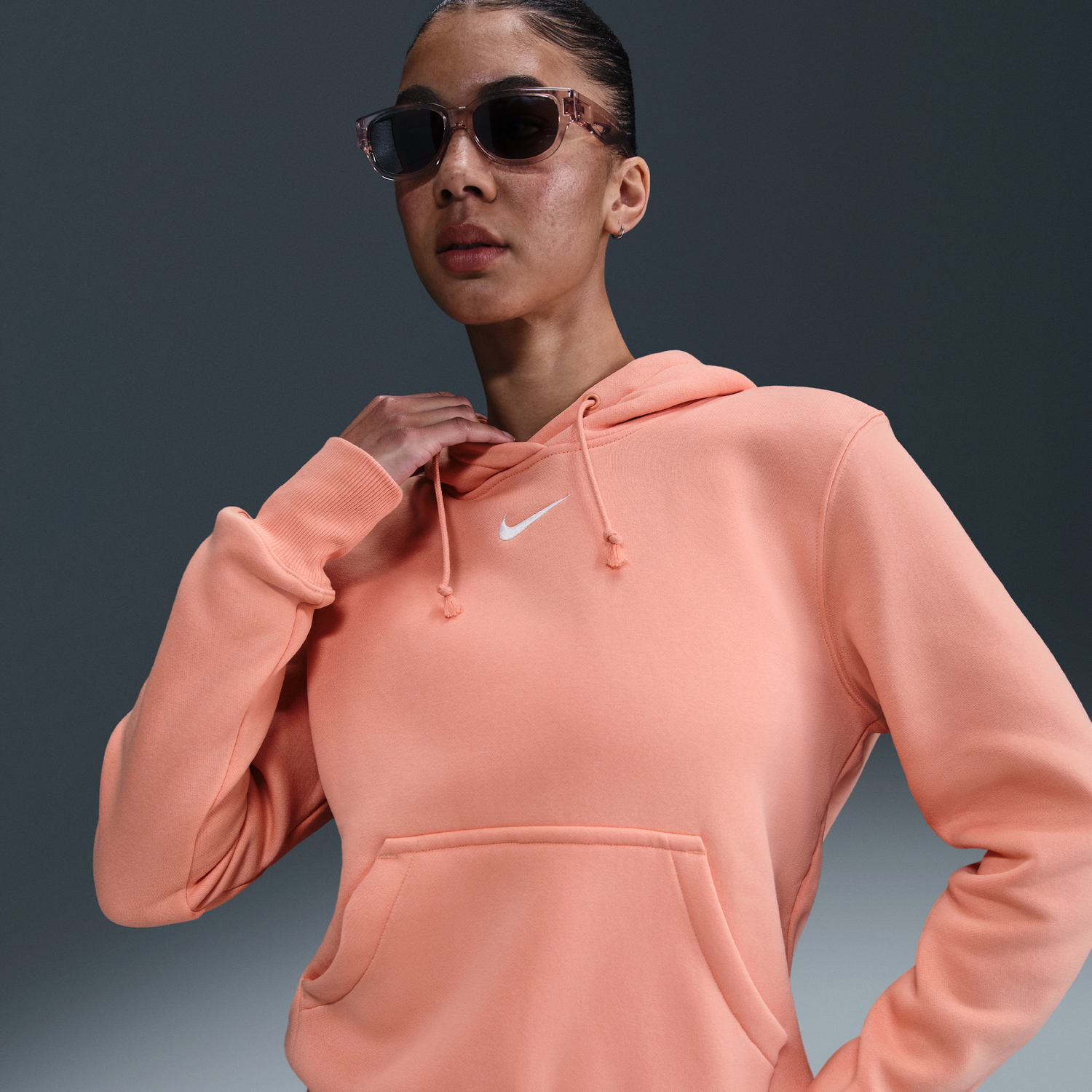 Mikina Nike Nike Sportswear Phoenix Fleece Hoodie Oranžová | HF6839-844, 0