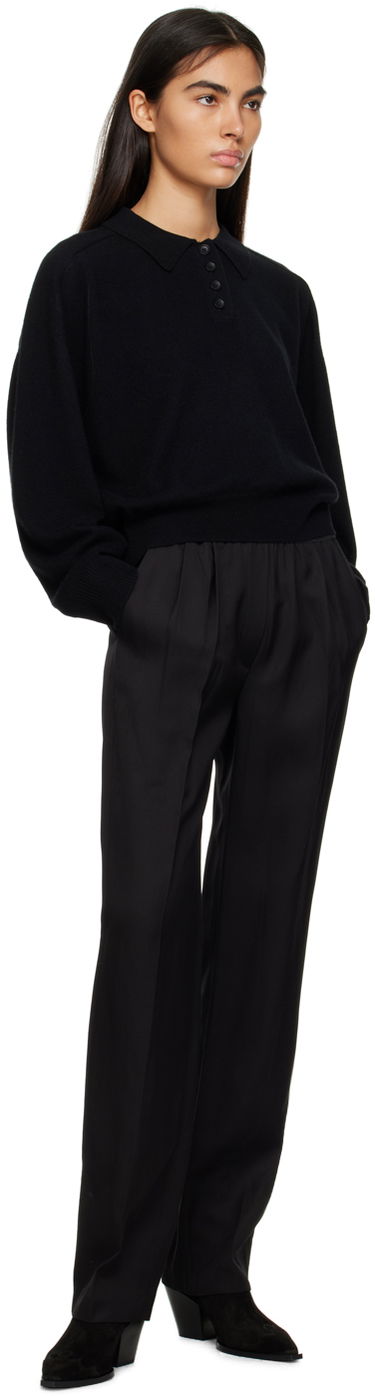 Nohavice Loulou de Saison Loulou de Saison Takaroa Trousers Čierna | TAKAROA, 3