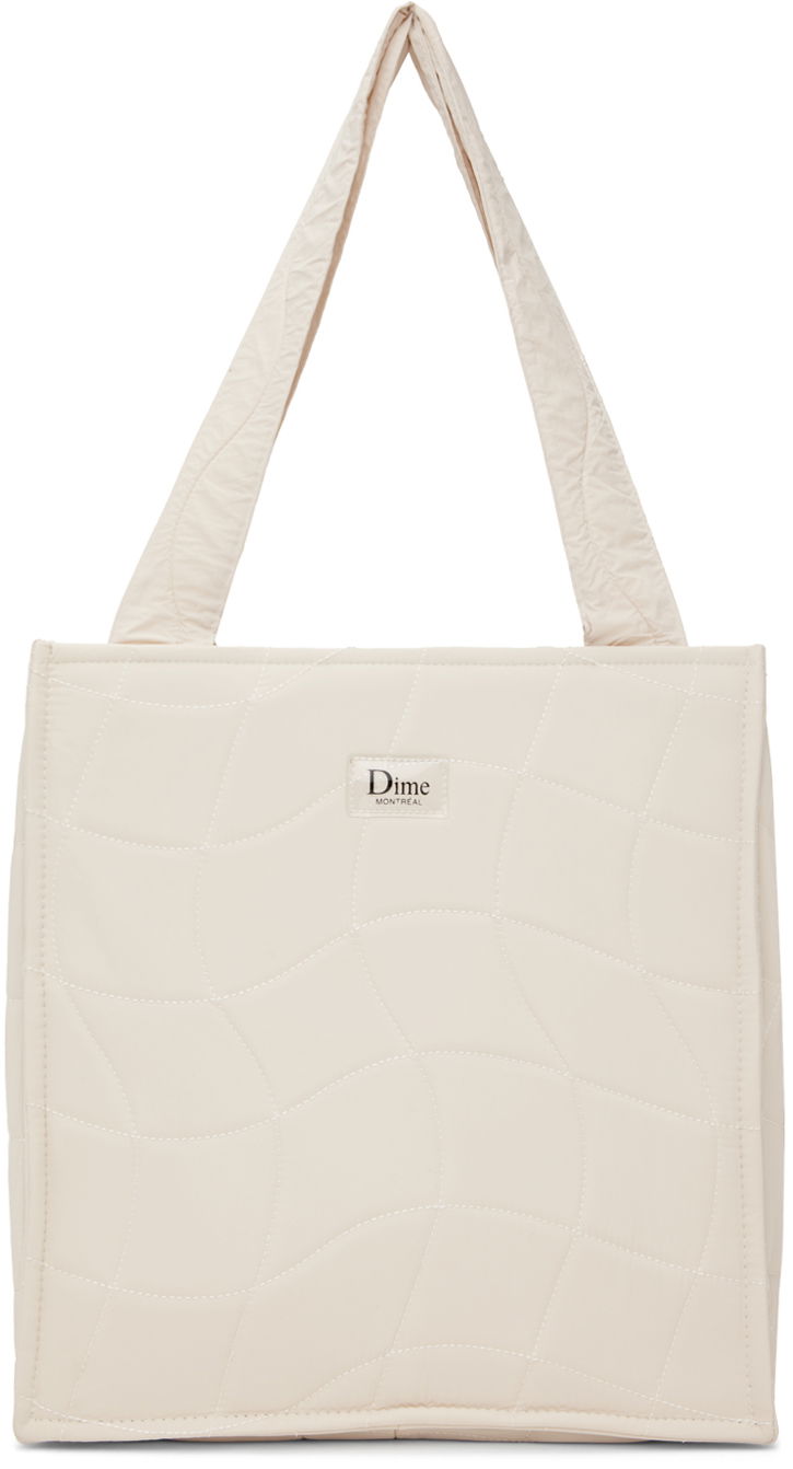 Tote bag Dime Beige Quilted Tote Béžová | DIMESP2446TAN