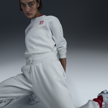 Tepláky Nike Football Liverpool FC Phoenix Fleece High Waisted Sweatpants Šedá | FZ4143-043, 1