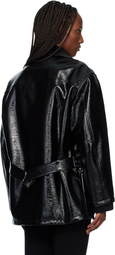 Bunda Courrèges Oversized Vinyl Jacket Čierna | 425CBL322VY0014, 2
