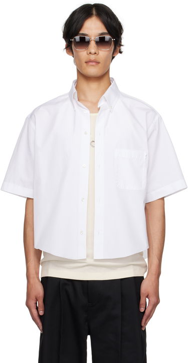 Košeľa Maison Margiela Maison Margiela Cropped Button-Up Shirt Biela | S50DR0012 S43001, 0