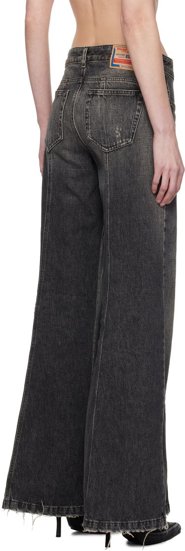 Džínsy Diesel D-Akii Wide-Leg Jeans Čierna | A12808 007Z2, 2