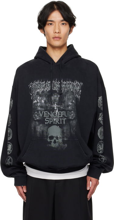 Mikina VETEMENTS Vetements Cradle of Filth 'Vengeful Spirit' Oversized Hoodie Čierna | UCF76HD650M, 0