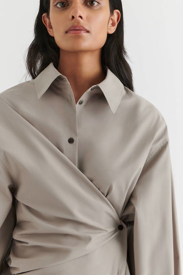 Košeľa AXEL ARIGATO Parker Shirt Dress Béžová | A2121001, 6