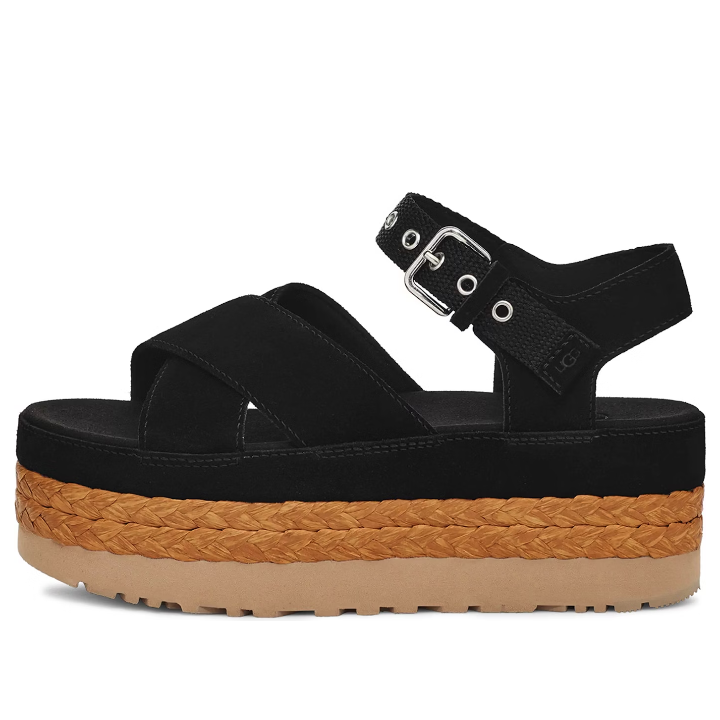 Tenisky a topánky UGG Aubrey Ankle Strap Suede Platform Sandals Čierna | 1152711-BLK, 0