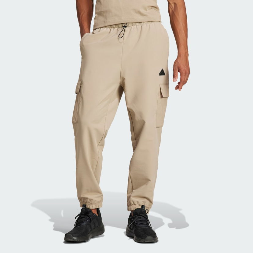 Cargo nohavice adidas Performance Sportswear City Escape Premium Cargo Pants Béžová | IS9283