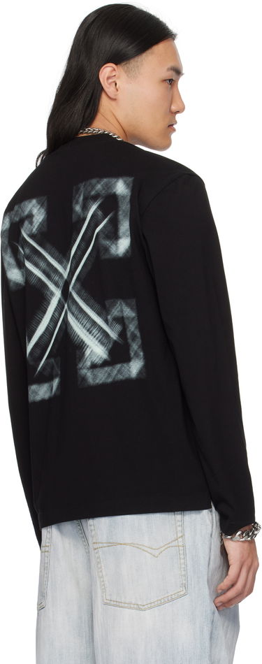 Tričko Off-White Vibe Arrow Skate Long Sleeve T-Shirt Čierna | OMAB086S25JER0031041, 2