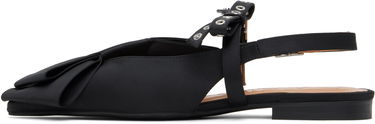 Oblečenie GANNI GANNI Big Bow Slingback Flats Čierna | S2859, 2