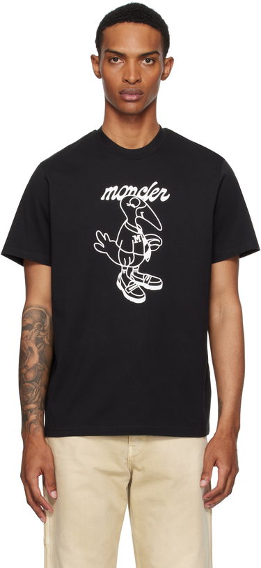 Tričko Moncler Moncler Archivio Creativo Graphic T-Shirt Čierna | K20918C0001689AJS, 0