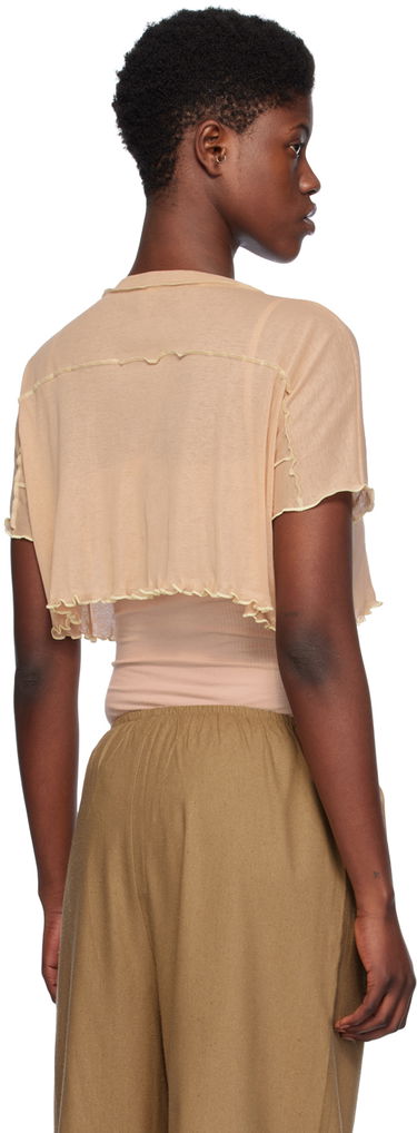 Crop Top Baserange Crop T-Shirt Sun Béžová | TOSC-CG-SP24, 2