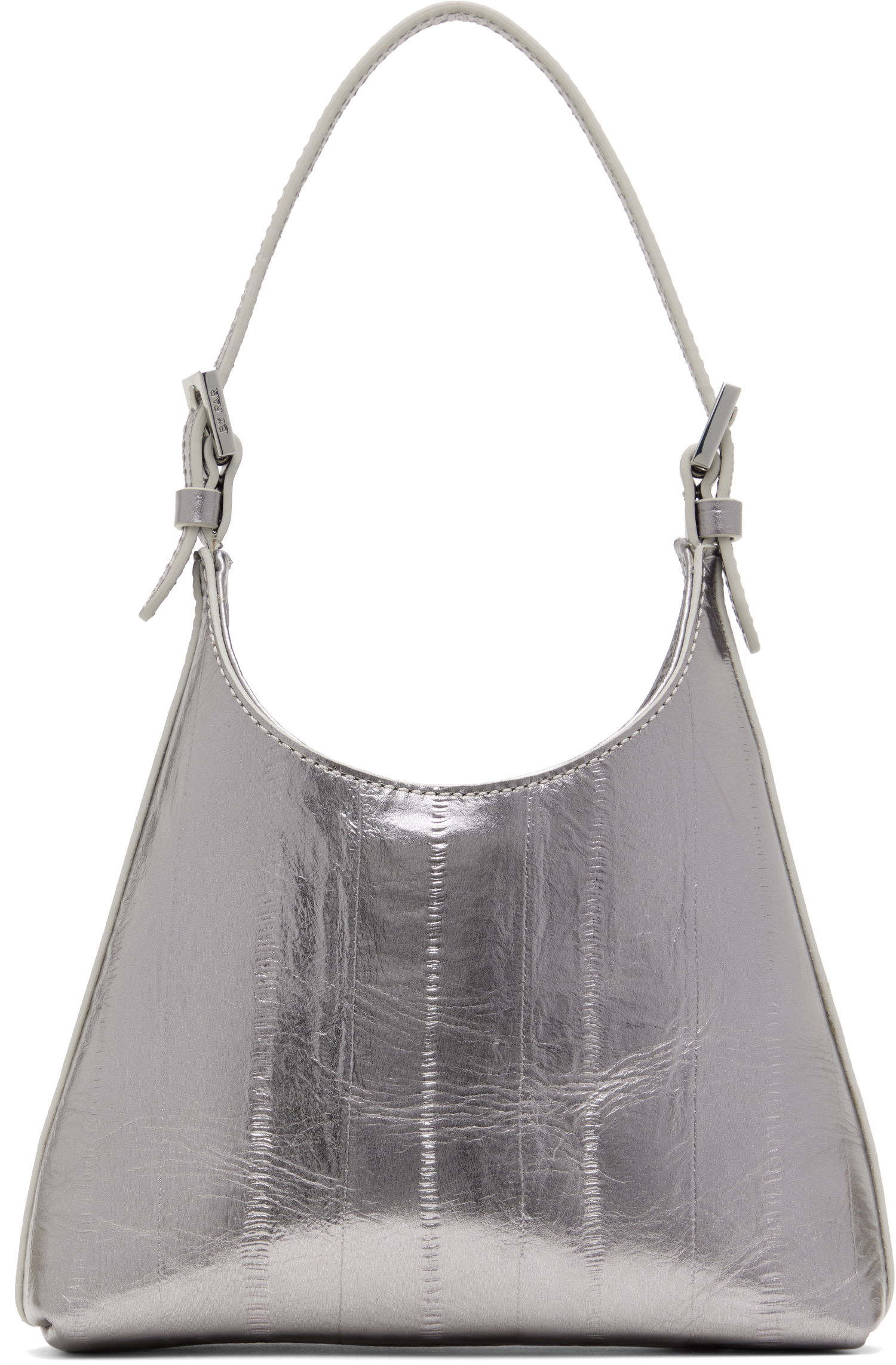 Taška cez rameno BY FAR BY FAR Baby Camryn Metallic Leather Bag Metalická | MWBTH031CL035ME032PL, 0