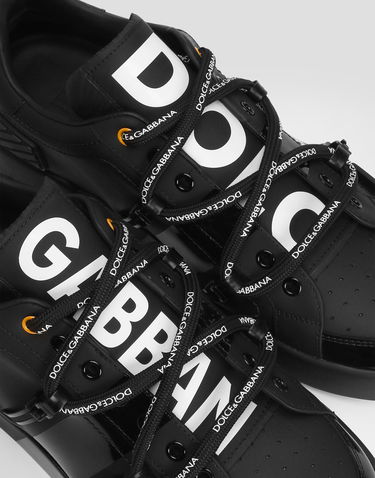 Tenisky a topánky Dolce & Gabbana Portofino Calfskin And Patent Leather 45 Čierna | CS2328AJ98689690, 3