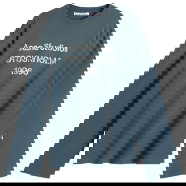 Tričko Acne Studios 1996 Edden Long Sleeve T-Shirt, Size Large Modrá | CL0197-BPA, 1