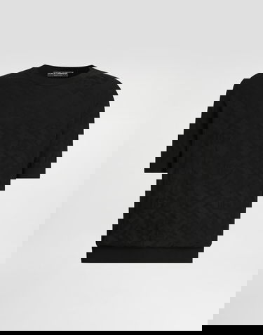 Sveter Dolce & Gabbana Micro-dot Stitch Silk Pullover Čierna | GXX03TJBSOCN0000, 0