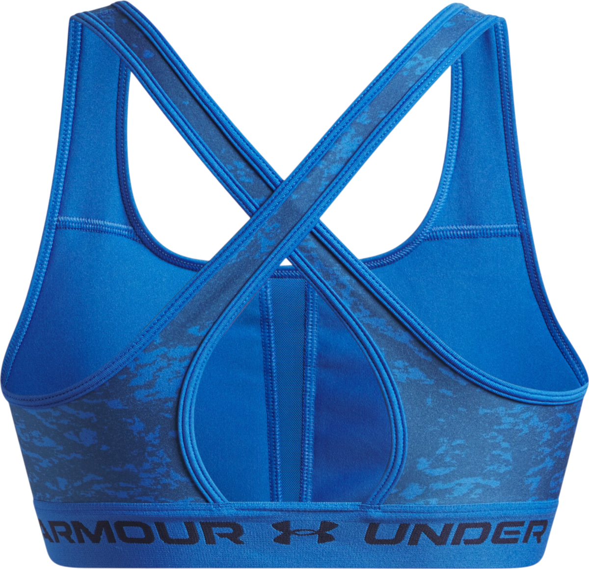 Podprsenka Under Armour Under Armour Crossback Mid Print Sports Bra Modrá | 1361042-402, 1