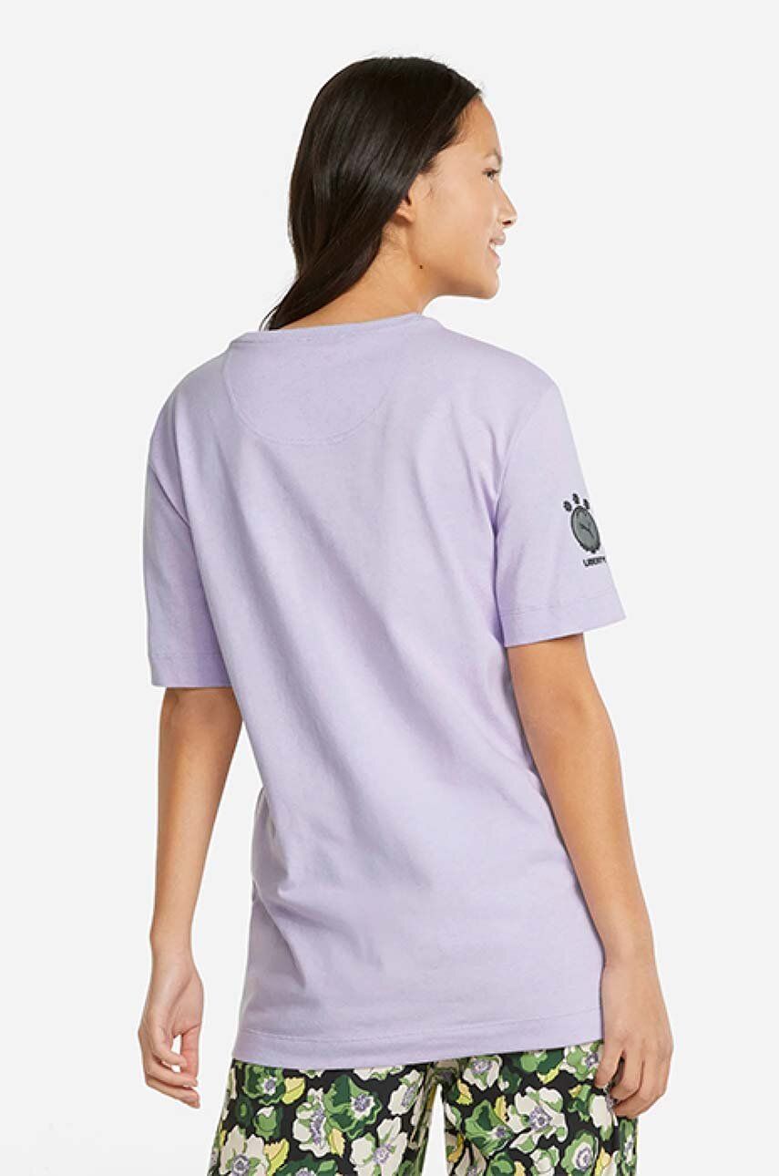 Tričko Puma Liberty Badge T-Shirt With Print Fialová | 534049.80, 1
