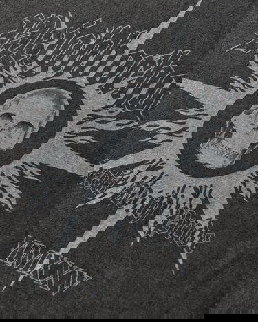 Tričko Neighborhood Washed Longsleeve T-Shirt with Skull Graphic and Gothic Sleeves Čierna | 252PCNH-LT15 BLACK, 4