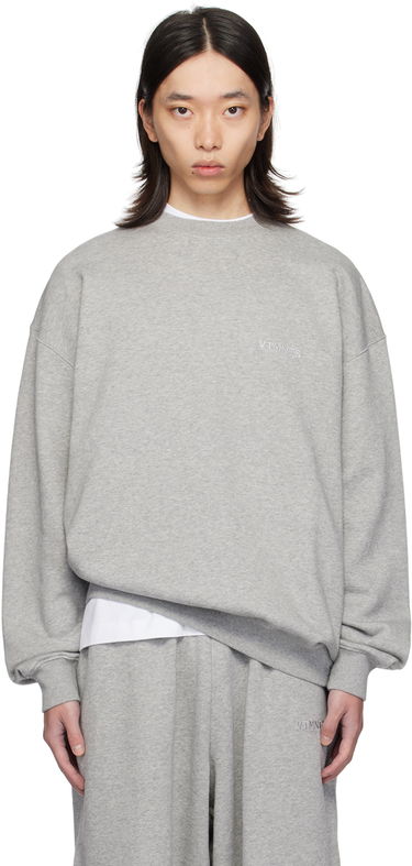 Mikina VETEMENTS Embroidered Logo Sweatshirt Šedá | VL22CW100G, 0