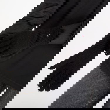 Rukavice Tommy Hilfiger Flag Fluffy Knit Gloves Universal Čierna | AW0AW17797-BDS, 0