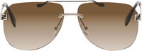 Rimless Aviator Gradient 'Fendi' Sky Sunglasses