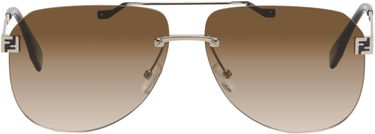 Slnečné okuliare FENDI Rimless Aviator Gradient 'Fendi' Sky Sunglasses Hnedá | FE40115UM6116F 840126859904, 0