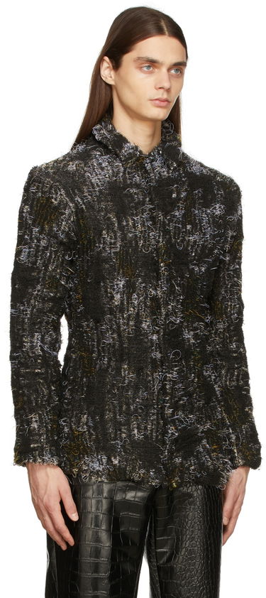 Košeľa Han Kjøbenhavn Exclusive Boxy Shirt Jacket Čierna | M-131212, 1