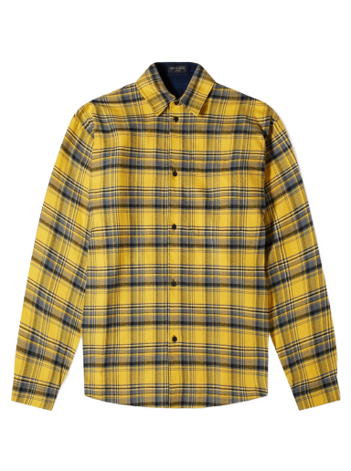 Košeľa Balenciaga Reversible Oversized Check Overshirt Žltá | 720105-TNM27-7660