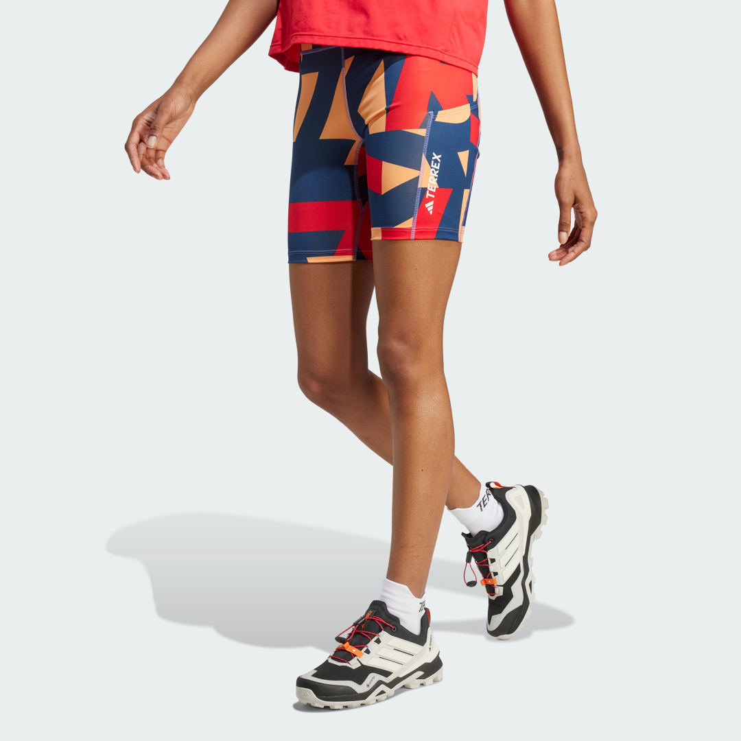 Šortky adidas Performance Terrex Multi 8-Inch Printed Tight Shorts Rôznofarebný | JE9417, 0