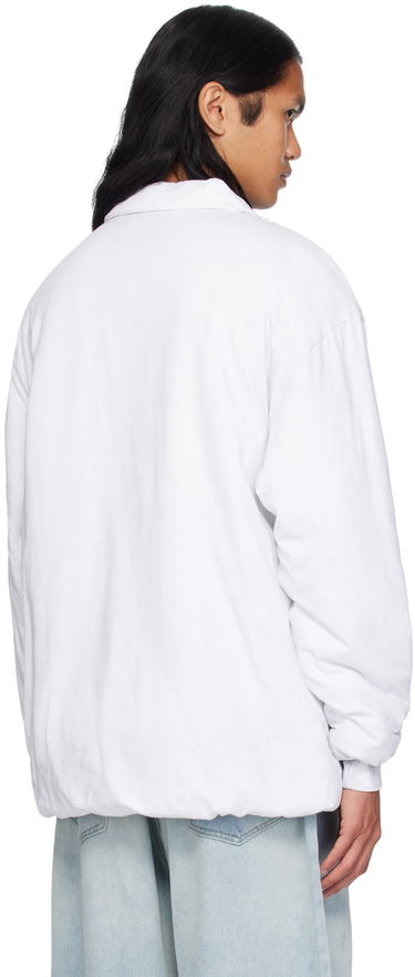Polo tričko We11done Padded Logo Polo Biela | WD-TT2-24-739-U-WH, 2