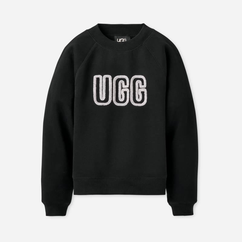 Mikina UGG Logo Crewneck Sweater Čierna | 1171477-BLK