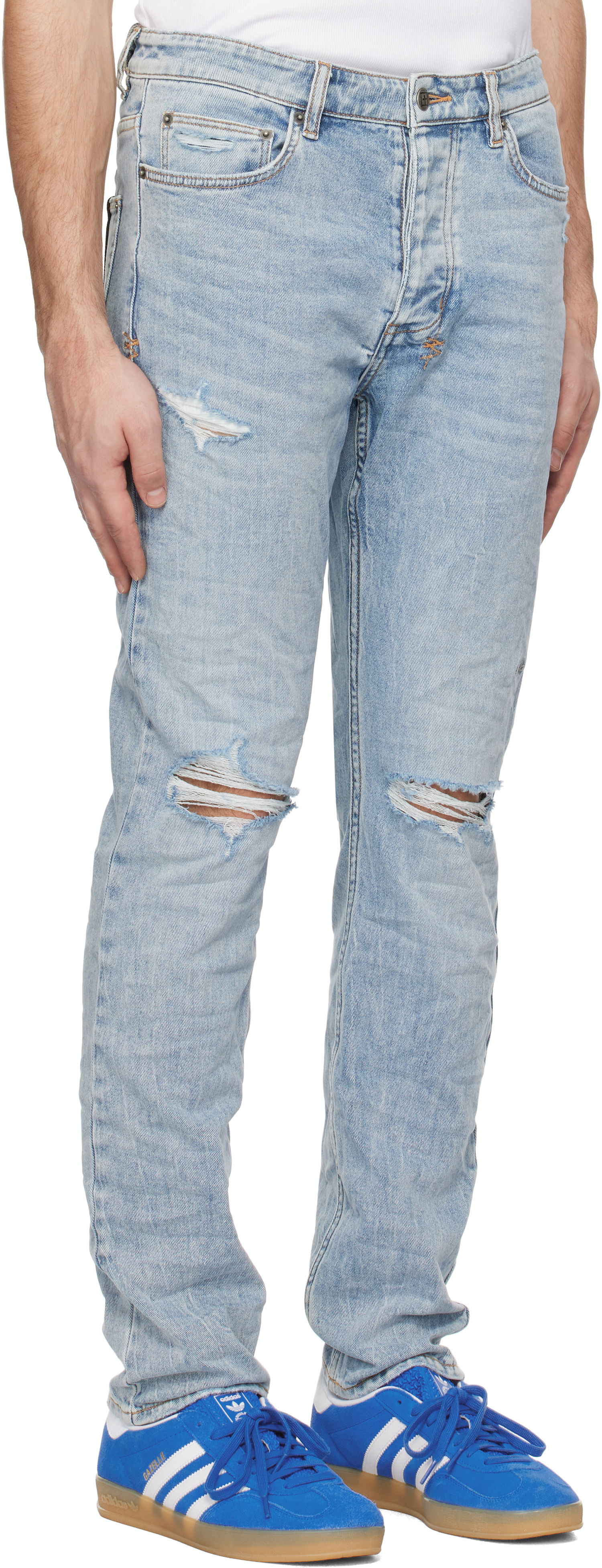 Džínsy Ksubi Chitch Rekon Trashed Jeans Modrá | MPS25DJ027, 1