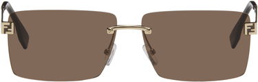 Slnečné okuliare FENDI Sky Rectangular Rimless Sunglasses Hnedá | FE40165UM6032E 840126860023, 0