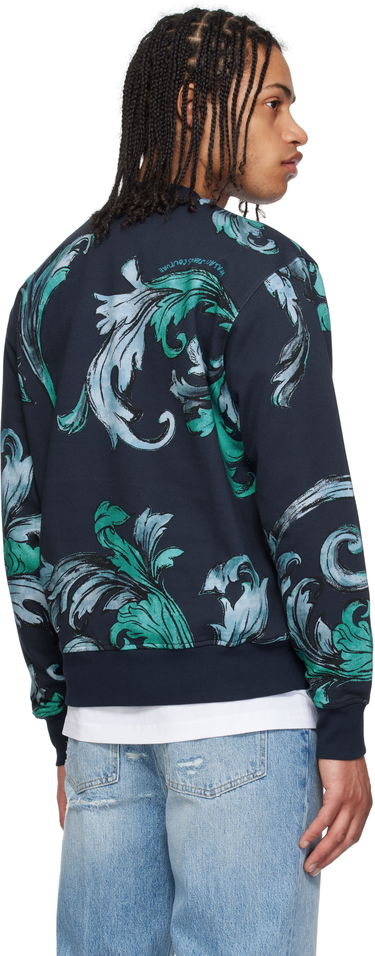 Sveter Versace Versace Jeans Couture Graphic Print Sweatshirt Navy | E78GAI3R0_EFS190, 2
