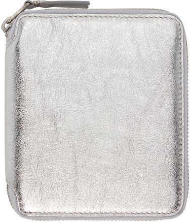 Peňaženka Comme des Garçons Silver Leather Wallet Metalická | SA2100G, 0