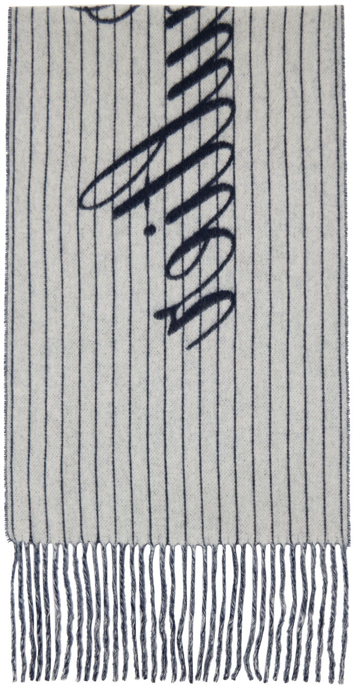 Jean Paul Gaultier 'The Striped' Wool Scarf