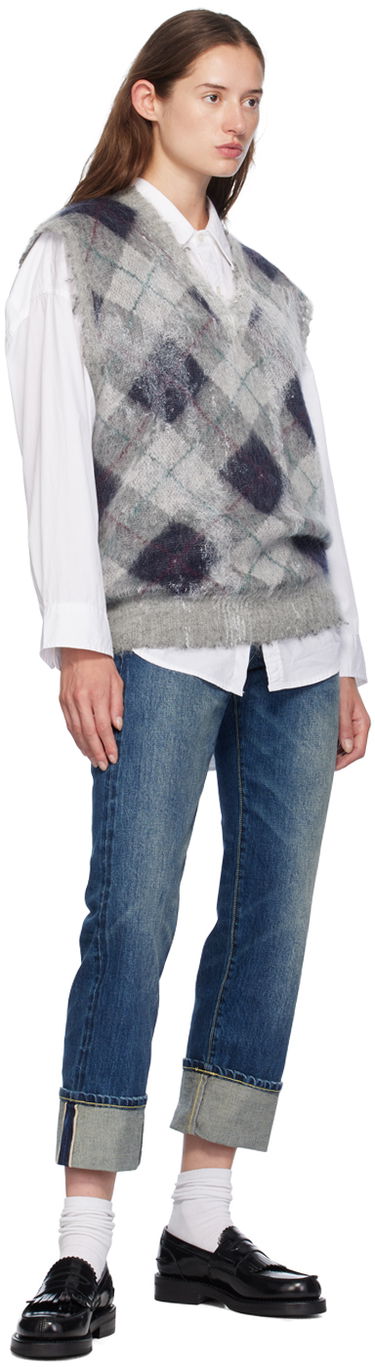 Džínsy R13 R13 Cuffed Romeo Jeans Modrá | R13WD113-D160A, 3