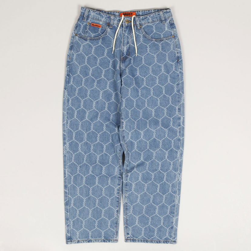 Džínsy Butter Goods Chain Link Denim Pants "Wash Indigo" Modrá | butter-goods-chain-link-denim-jeans-pants-washed-indigo