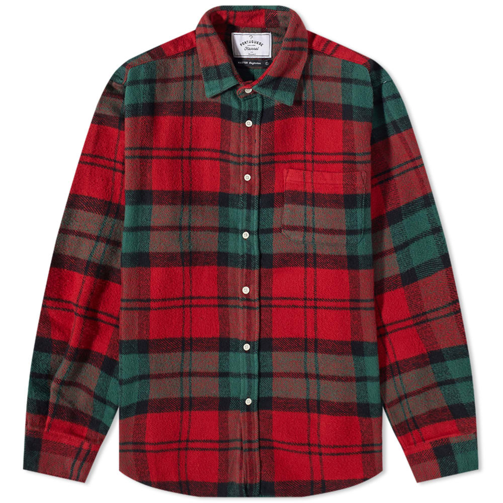 Bunda Portuguese Flannel Lars Blanket Check Overshirt Rôznofarebný | PF-LARSSHRT-RGB, 0