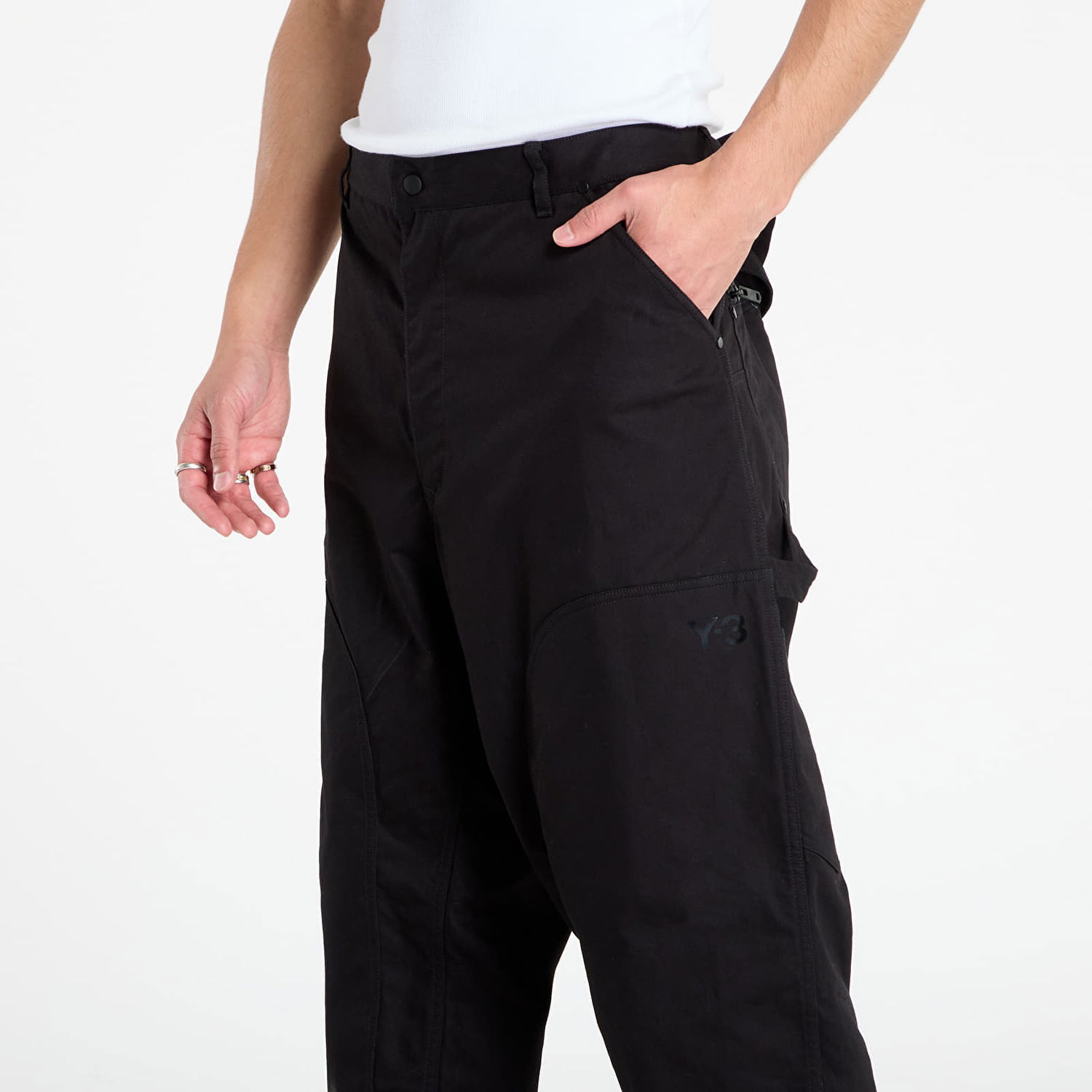 Nohavice Y-3 Y-3 Twill Pants Čierna | JW4622, 1
