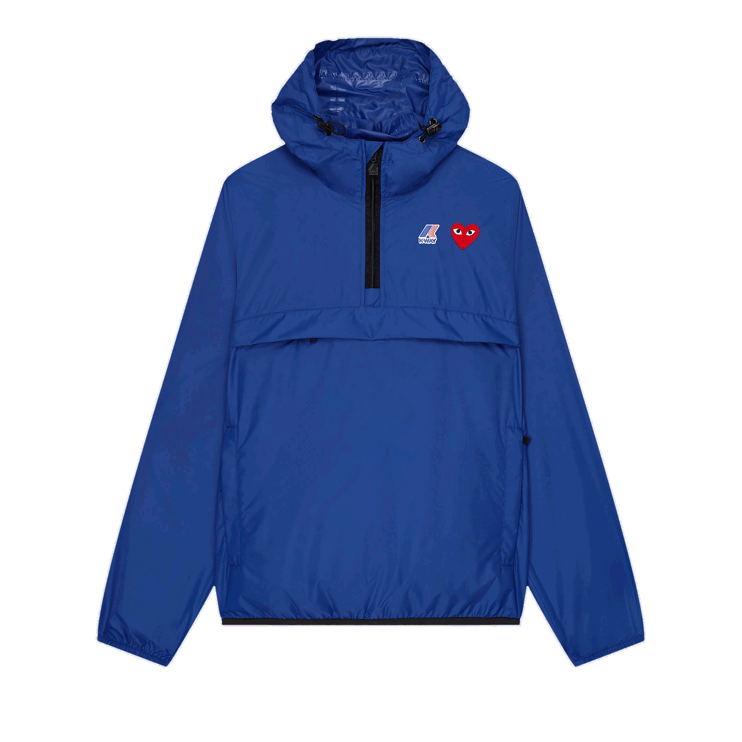 Vetrovka Comme des Garçons PLAY x K-Way Half-Zip Packable Jacket Modrá | P1J502 2, 0