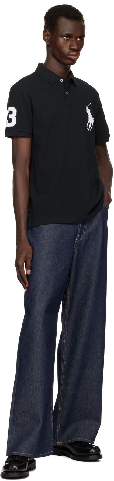 Polo tričko Polo by Ralph Lauren Polo Ralph Lauren Black Big Pony Polo Čierna | 710688969001, 3