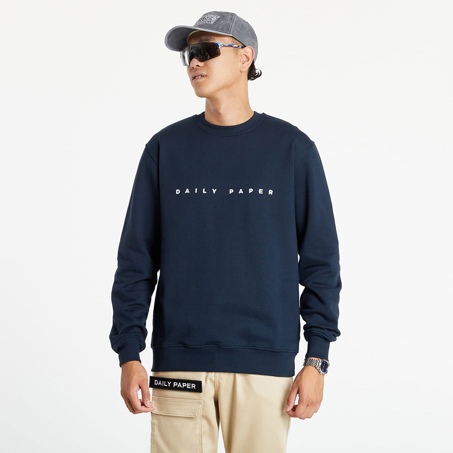 Mikina DAILY PAPER Alias Sweater Navy | 191326, 0