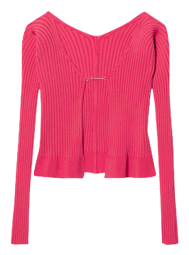 Sveter Jacquemus La Maille Pralu Longue Cardigan Ružová | 213KN500 2190 430