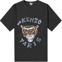 Men's Drawn Varsity Oversize Tee Black