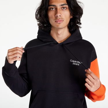 Mikina CALVIN KLEIN Stacked Hoodie Čierna | J30J321892 BEH, 4