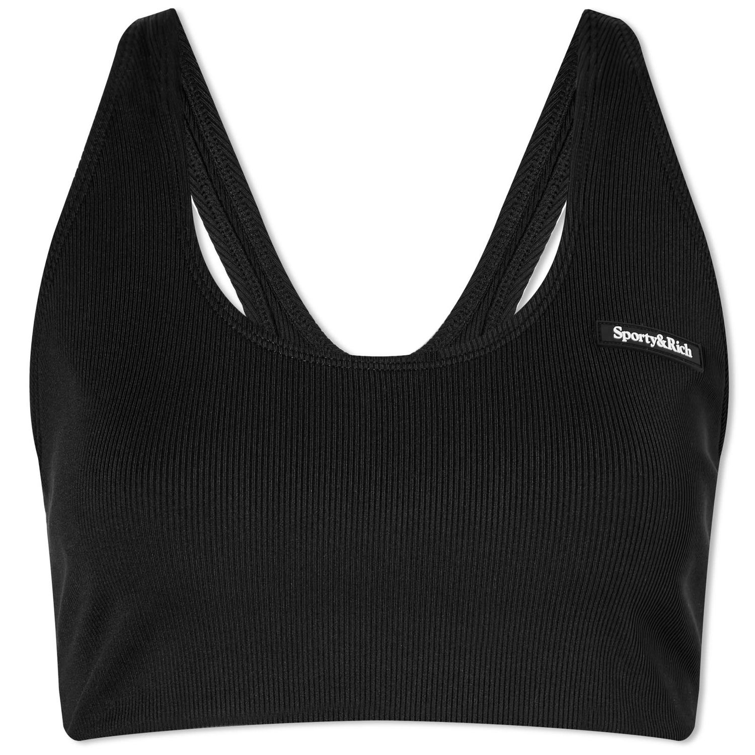 Podprsenka Sporty & Rich Sporty & Rich Serif Rib Bra Čierna | BR841BK, 0