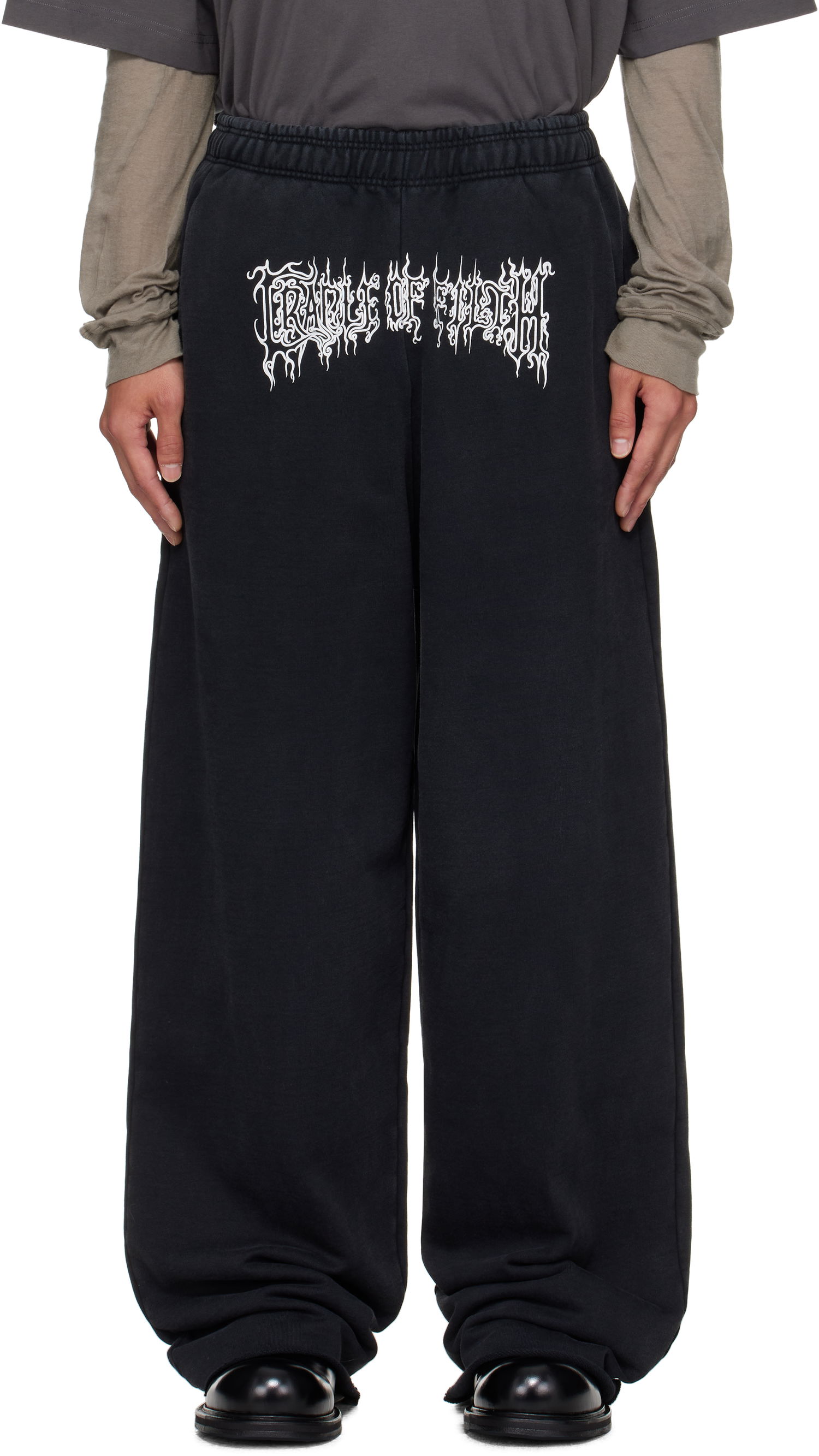 Tepláky VETEMENTS Vetements Cradle of Filth Baggy Sweatpants Čierna | UCF76SP100B, 0