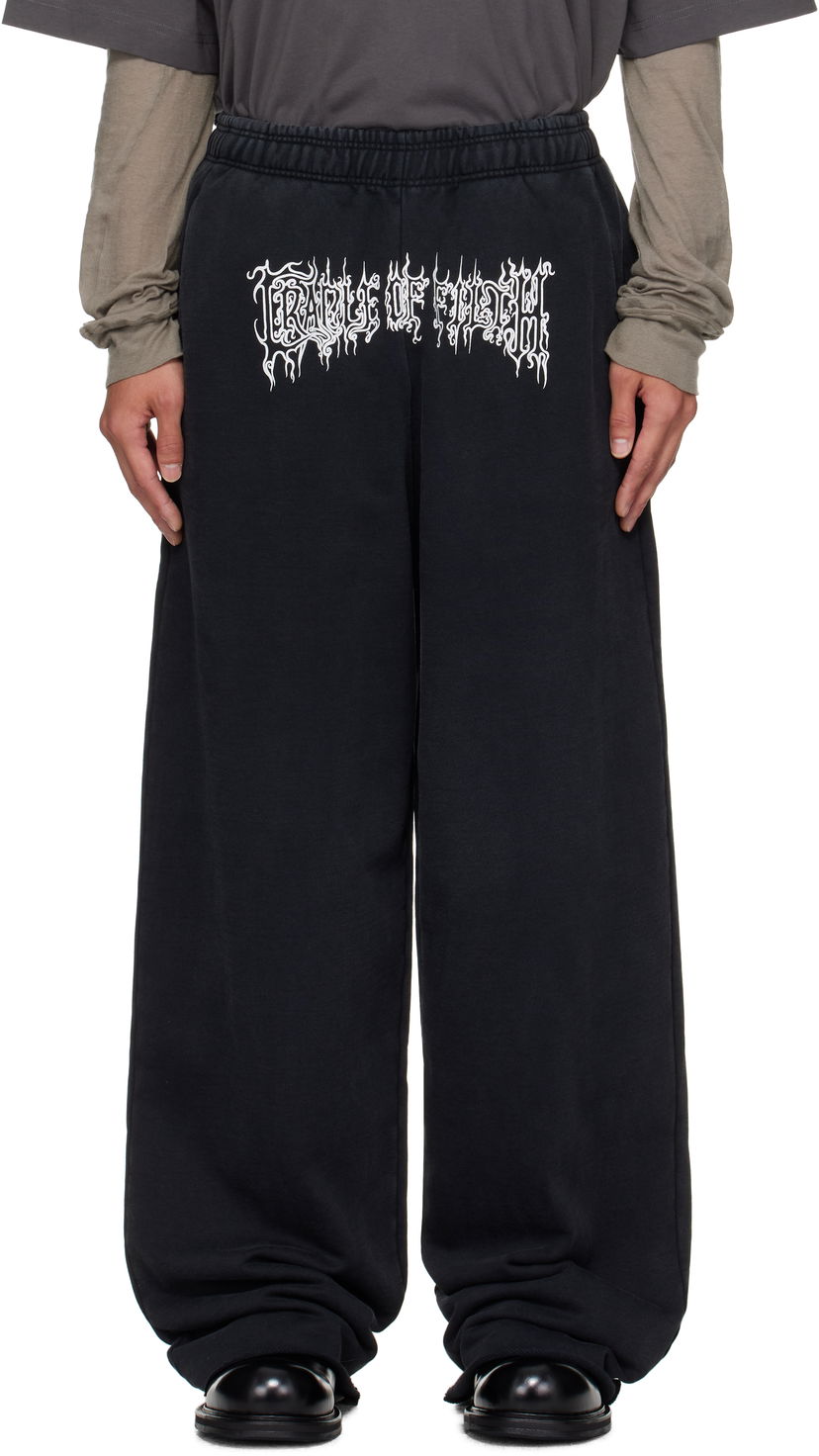 Tepláky VETEMENTS Vetements Cradle of Filth Baggy Sweatpants Čierna | UCF76SP100B