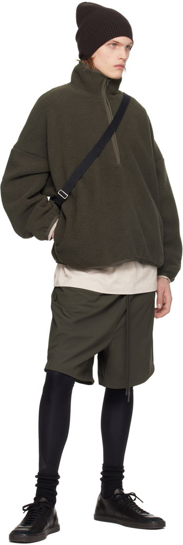 Mikina Fear of God Fear of God ESSENTIALS Half-Zip Fleece Pullover Zelené | 202SP244270F, 3